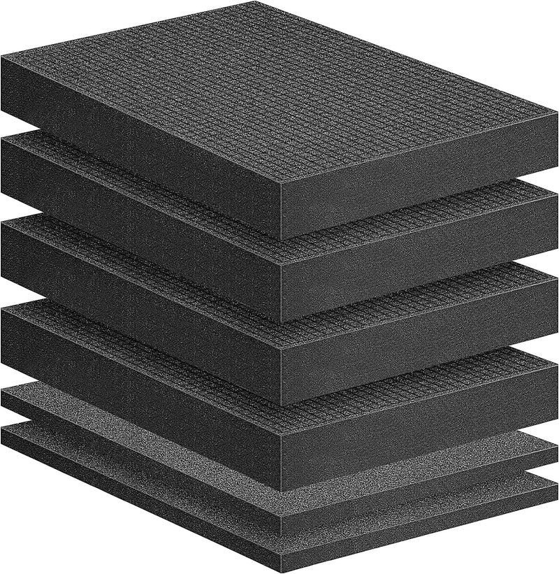 DECOHS 6 Pcs Pick Apart Foam Insert- 2 Sizes Pick and Pluck Foam- Pluck Pre Cube Sheet Foam with Bottom Use for Toolbox Game Box Cases Storage Drawer - Image 1